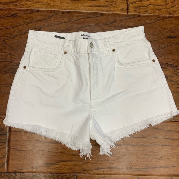 Reformation jeans Charlie high rise jean short